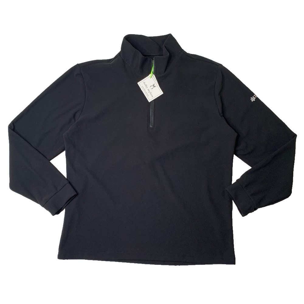 Dudley Stephens Sweatshirt Mens 2XL Duffield Fleece Lined 1/4 Zip Pullover *LOGO